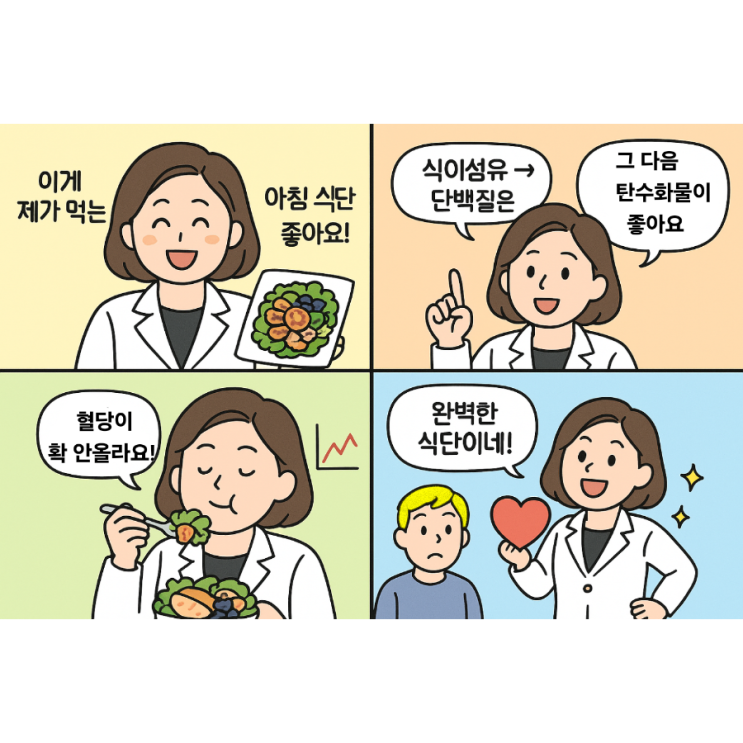   정희원 의사가 공개한 ‘저속노화 아침 식단’ 