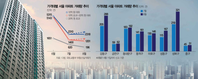  서울 20억 이하 아파트 거래량 반등 조짐, 대출 규제 속 매수세 살아나