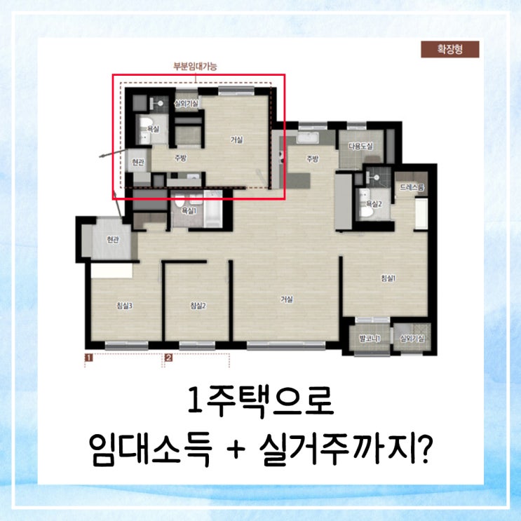  1주택으로 임대소득 + 실거주까지 가능하다고?
