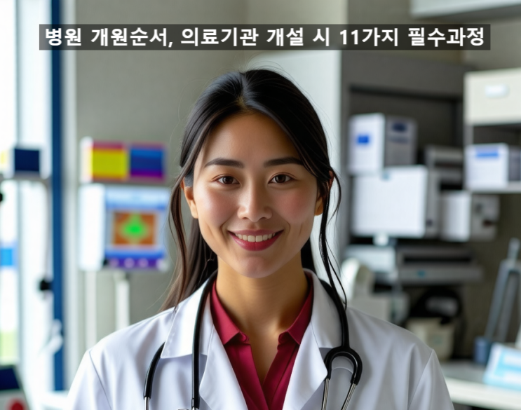  병원 개원순서, 의료기관 개설 시 11가지 필수과정입니다.