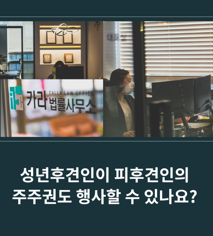  성년후견인이 피후견인의 주주권도 행사할 수 있나요?
