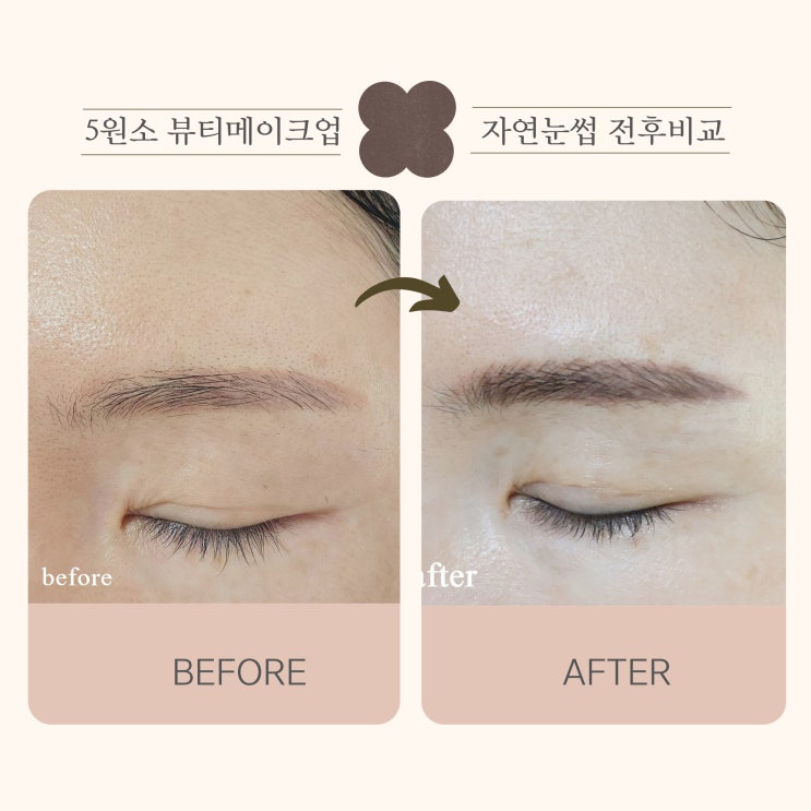  동안 비결? 명동자연눈썹 잘하는 곳 5원소 뷰티메이크업 추천
