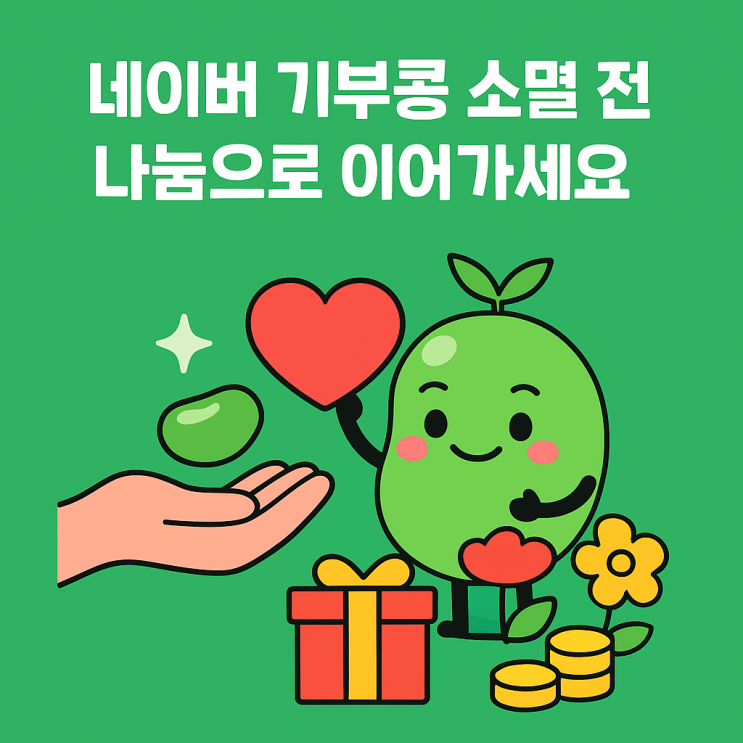  2025 네이버 해피빈 연말정산 가능한 기부콩, 소멸 전 활용 방법