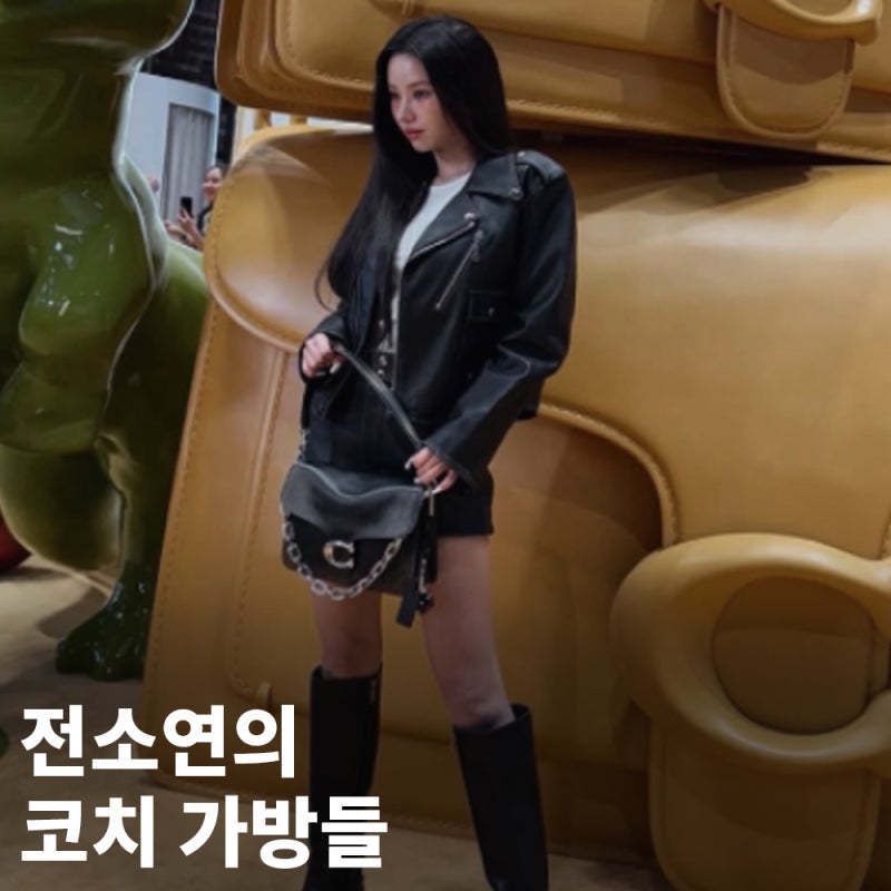 전소연이 선택한 코치 가방들.