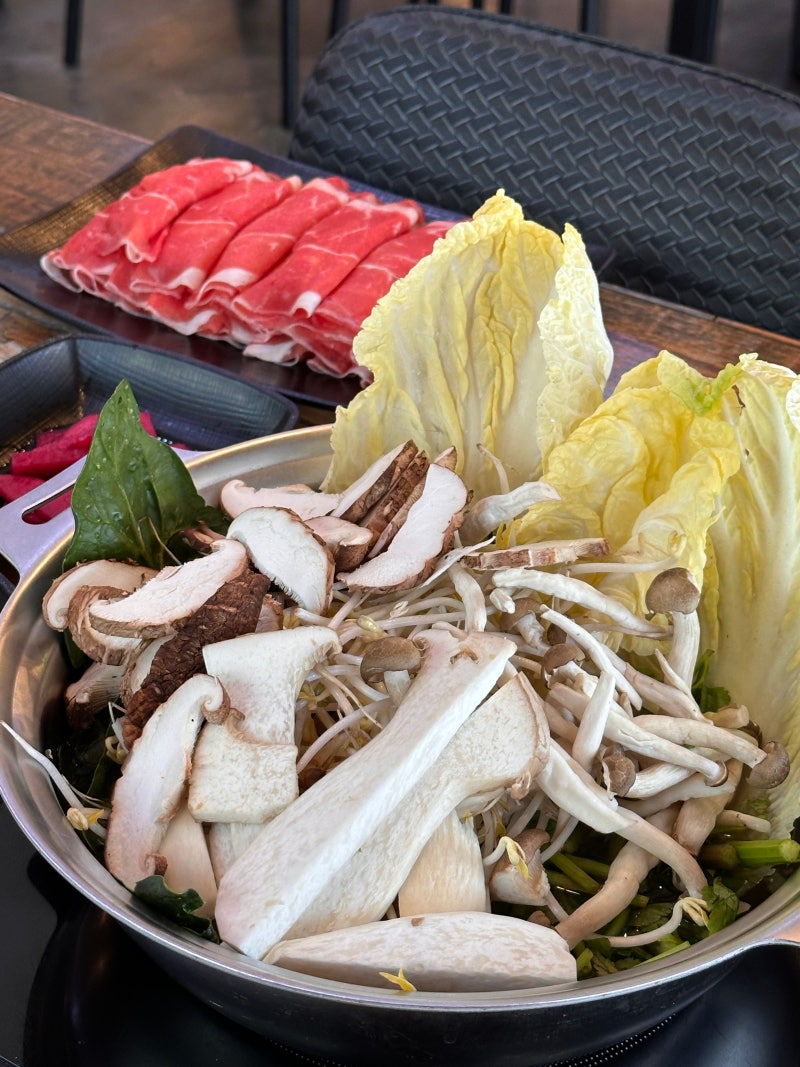 경북 봉화 국립백두대간수목원 맛집 소풍 샤브샤브