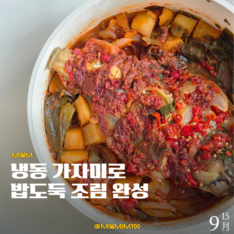 냉동가자미 조림 초간단 레시피, 무 넣고 자박자박!