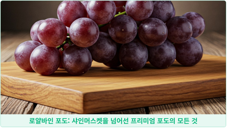  로얄바인 포도: 샤인머스켓을 넘어선 프리미엄 포도의 모든 것