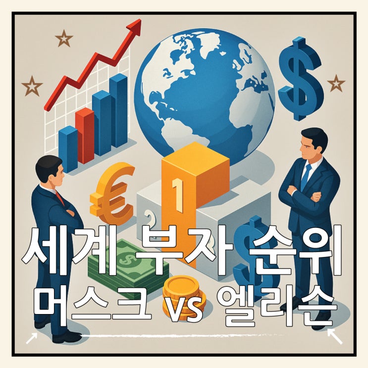  2025 세계 1위 부자 순위 경쟁, 일론 머스크 vs 래리 엘리슨