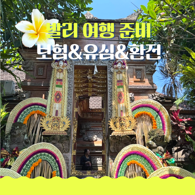  발리 여행 준비 이 포스팅으로 끝 (유심, 보험, 환전)