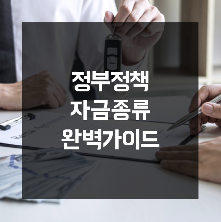  정부정책자금종류 단독으로 갈까, 보증과 병행할까 대전 사례 비교 분석