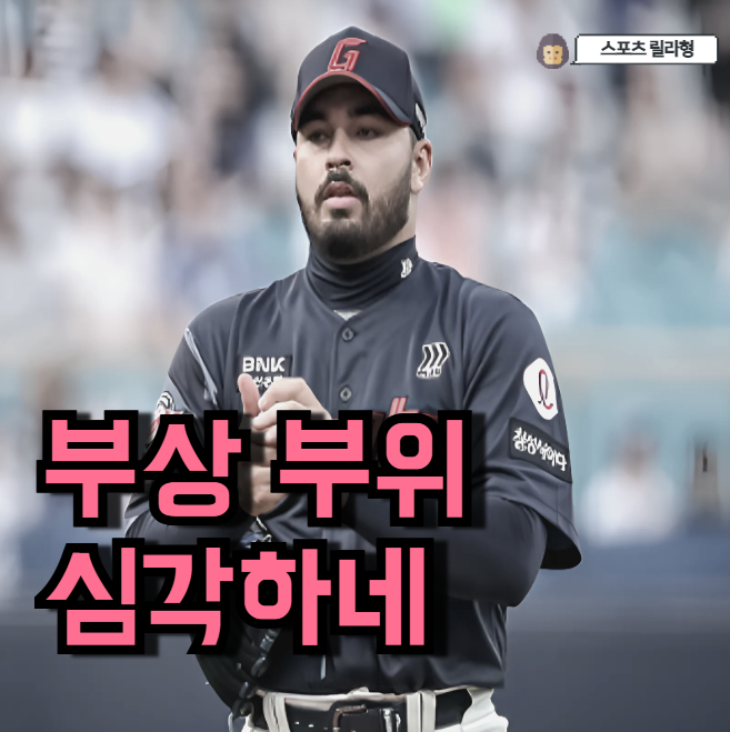 롯데 <b>감보아</b> <b>통증</b> 부위, 사실은 여깁니다?