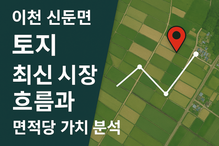  2025년 이천 신둔면 토지 투자 가이드: 최신 동향 분석 및 면적당 가격 전략[신둔토지]