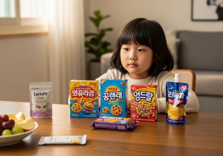  어린이 초가공식품, 우리 아이 건강 위협? 똑똑한 엄마의 선택, 락토핏 키즈 내돈내산 솔직 후기!