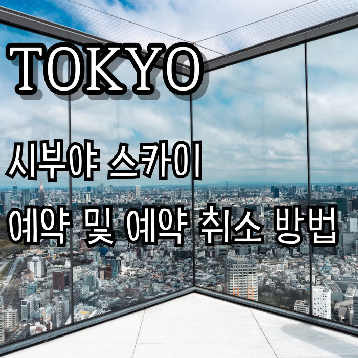  시부야 스카이 전망대 예약 및 옥상 폐쇄 시 무료 취소 방법(클룩 예약 취소, 환불 방법)