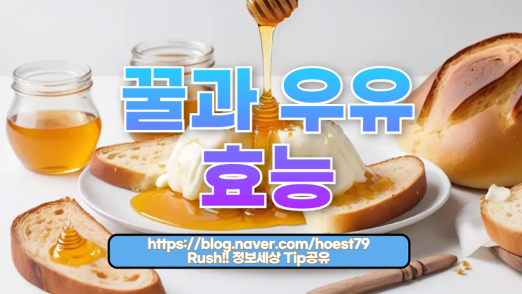  꿀과 우유의 효능: 놀라운 건강 비밀