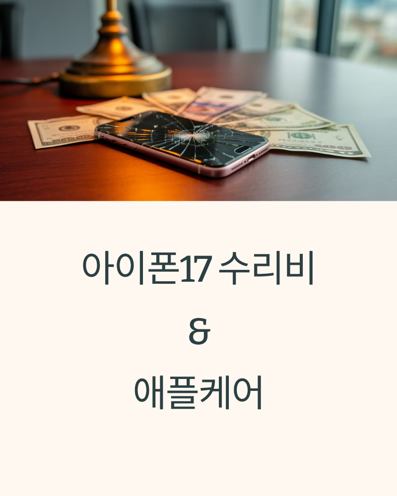 아이폰17 수리비와 애플케어, 구매 전 꼭 알아야 할 핵심 포인트