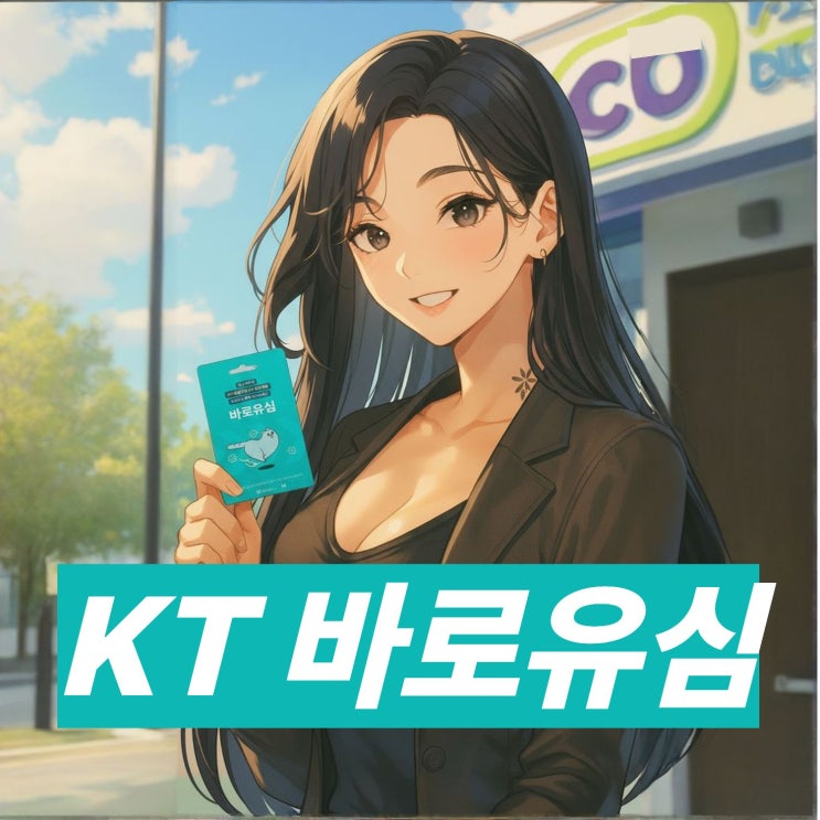  편의점 KT 바로유심 선불폰 개통 절차