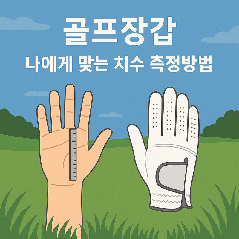 골프장갑 호수 측정법｜초보도 쉽게 따라하는 사이즈 재는 꿀팁