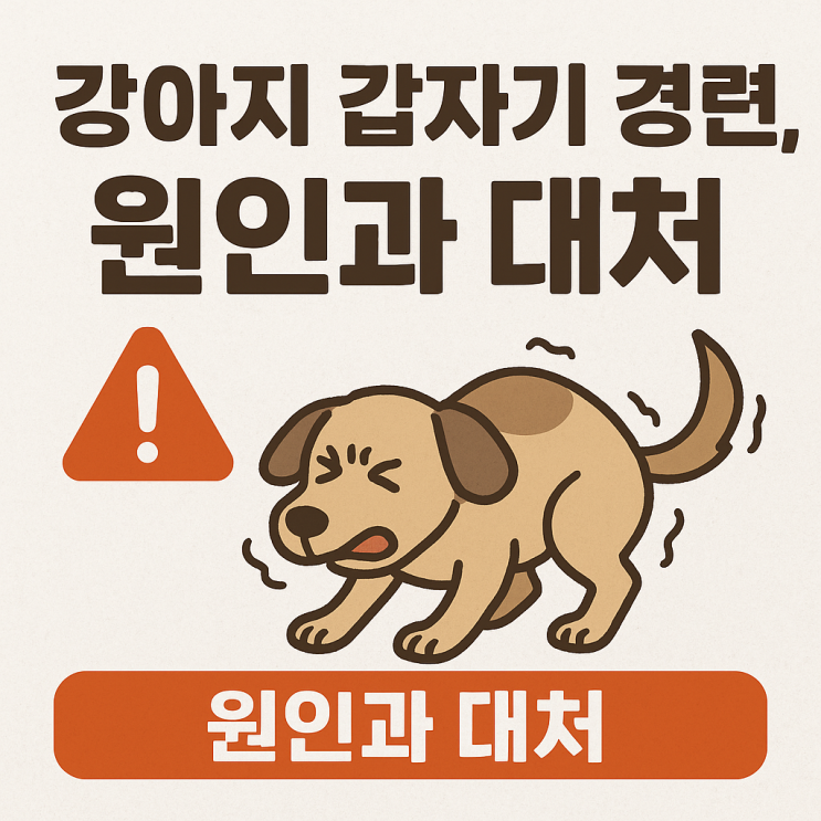  강아지 갑자기 경련, 원인과 대처법