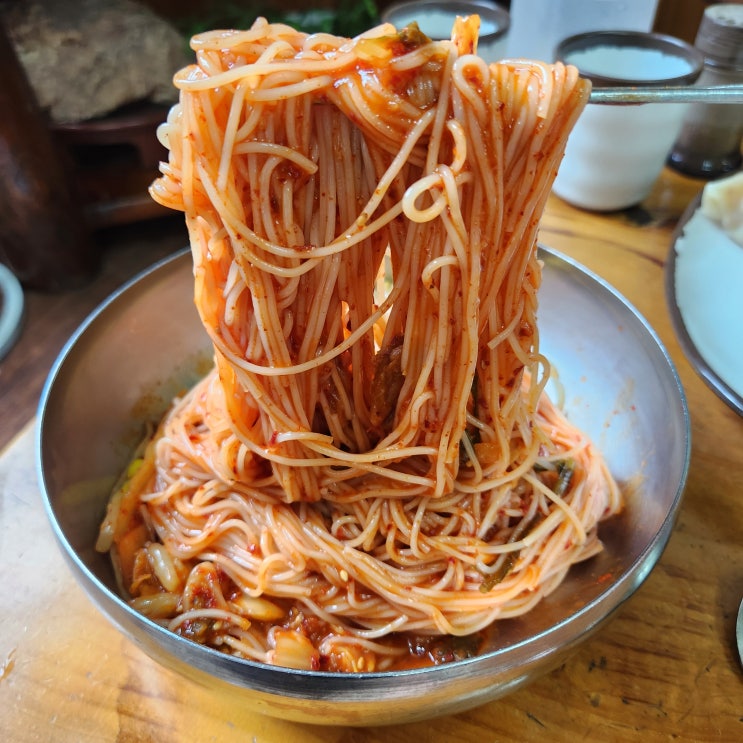  포천 내촌 맛집 풍미식당, 손만두와 비빔국수의 정겨운 맛
