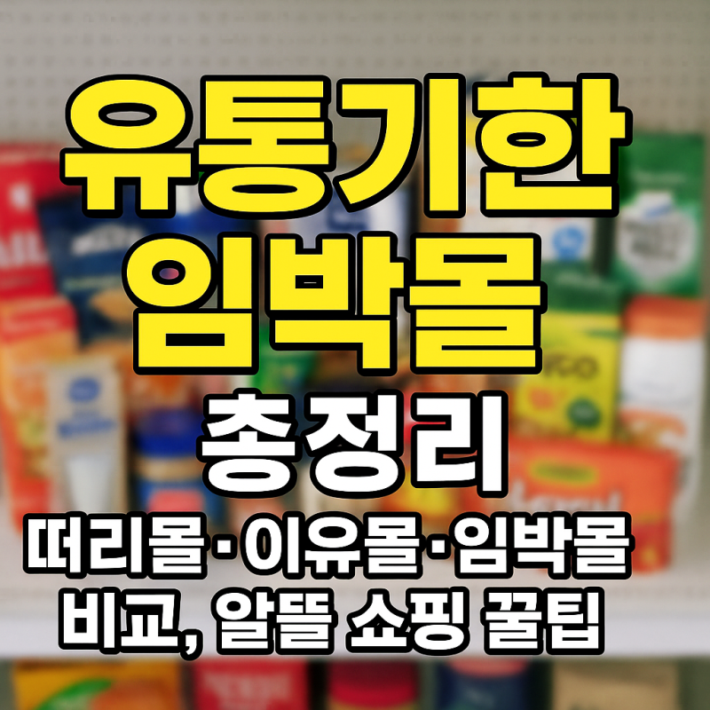 유통기한 임박몰 총정리 | 떠리몰·이유몰·임박몰 비교 후기, 알뜰 쇼핑 꿀팁 200% 활용법