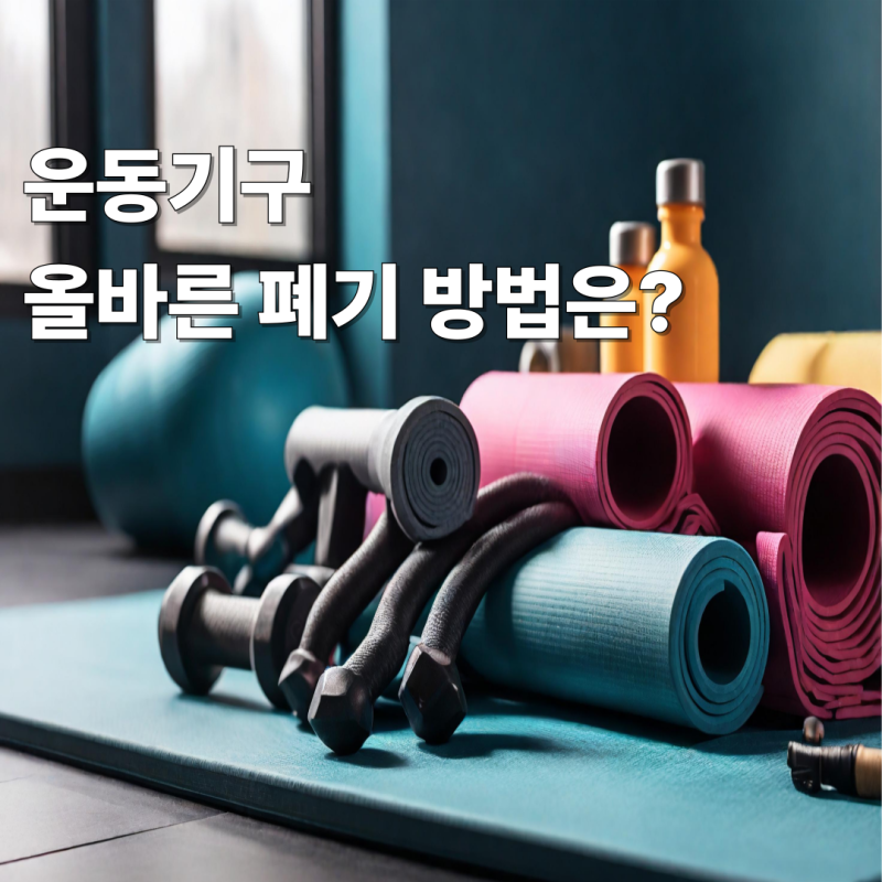 운동기구 올바른 폐기 방법은?