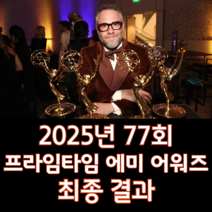  2025년 77회 프라임타임 에미 어워즈 최종 결과