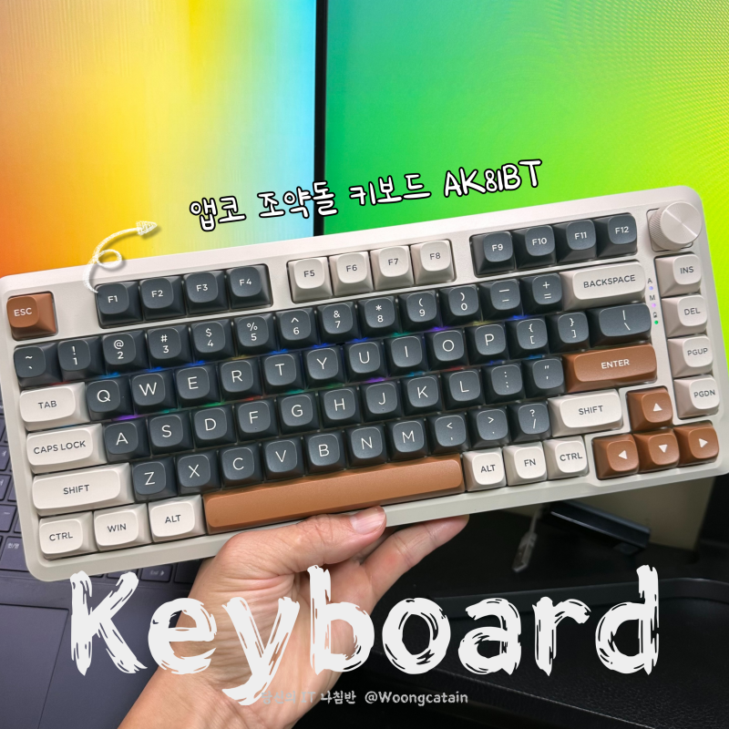 앱코 조약돌 블루투스 키보드 AK81BT 후기