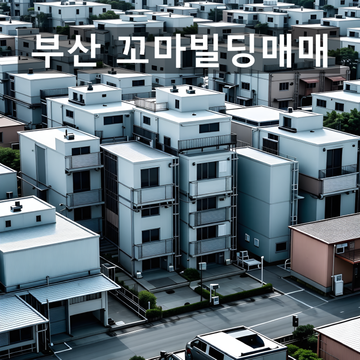  부산 꼬마빌딩매매, 수익률 좋은 매물 찾고 있습니다.