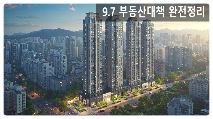  9.7 부동산대책 완전정리 수도권 135만 호·착공 중심 전환이 내 집 마련에 미칠 영향