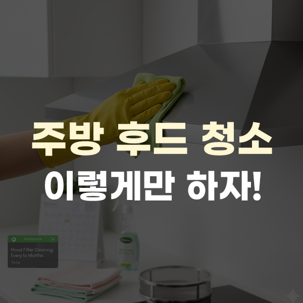  주방 후드 필터 청소, 기름때 제거 이렇게 해보세요