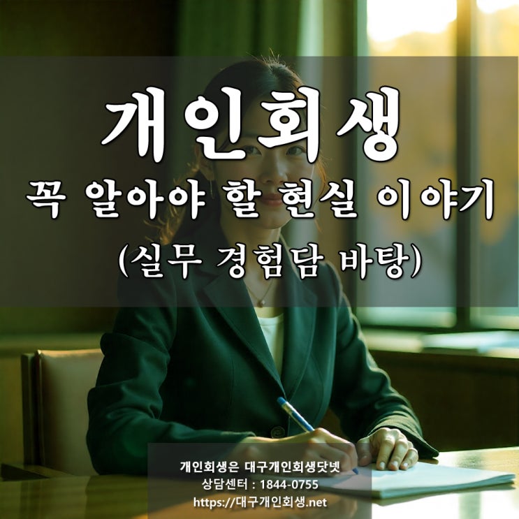  대구개인회생 수임료, 변제금, 카드결제 주의사항 총정리
