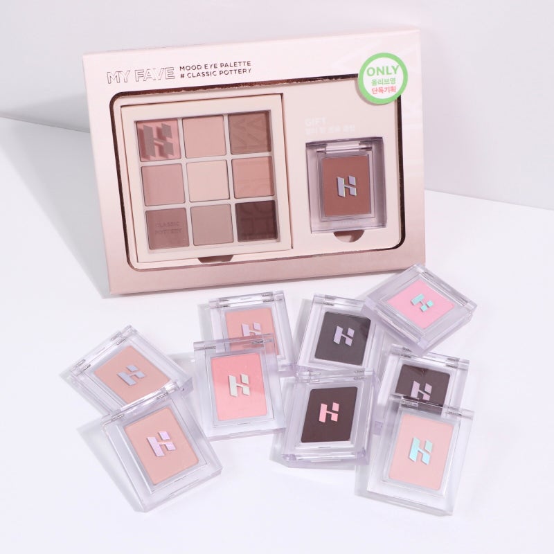 홀리카홀리카 마이페이브 무드 아이 팔레트 #클래식 포터리 & 마이페이브 피스 아이섀도우 & ....