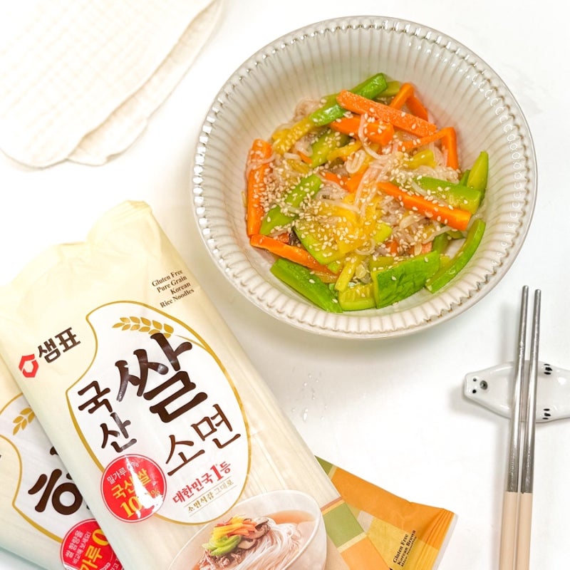 박막례 소면 간장비빔국수 1인분 만드는법 '샘표 국산 쌀소면' 찐 후기