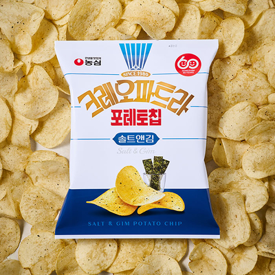  농심 감자칩 크레오파트라 솔트앤김 내돈내산 솔직후기