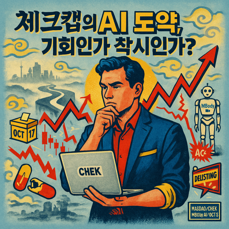  체크 캡 주가 (CHEK 주식) 상장폐지→AI합병 반전 드라마