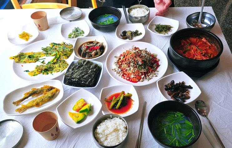  하동에 왔으면 재첩국을 먹어야지!! 화개장터 근처 하동맛집 황금재첩식당 내돈내산