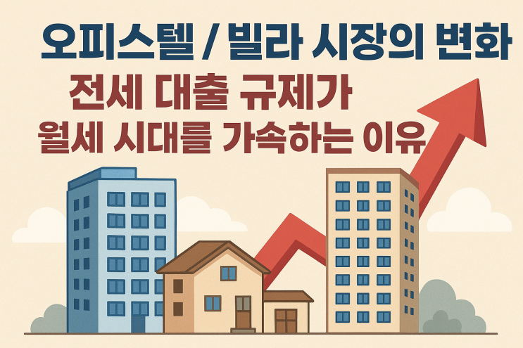  오피스텔/빌라 시장의 변화: 전세 대출 규제가 월세 시대를 가속하는 이유[이천부동산]