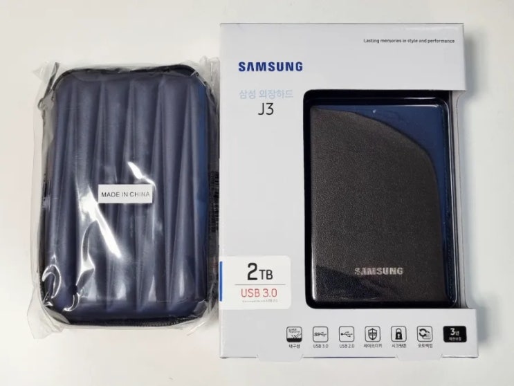  삼성전자 삼성 외장하드 J3 2TB/2테라 USB3.0 외장HDD 파우치 패키지