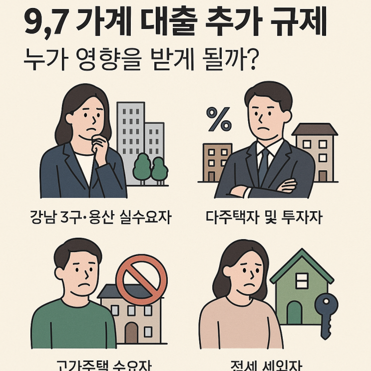  9.7 가계 대출 추가 규제 누가 영향을 받게 될까?