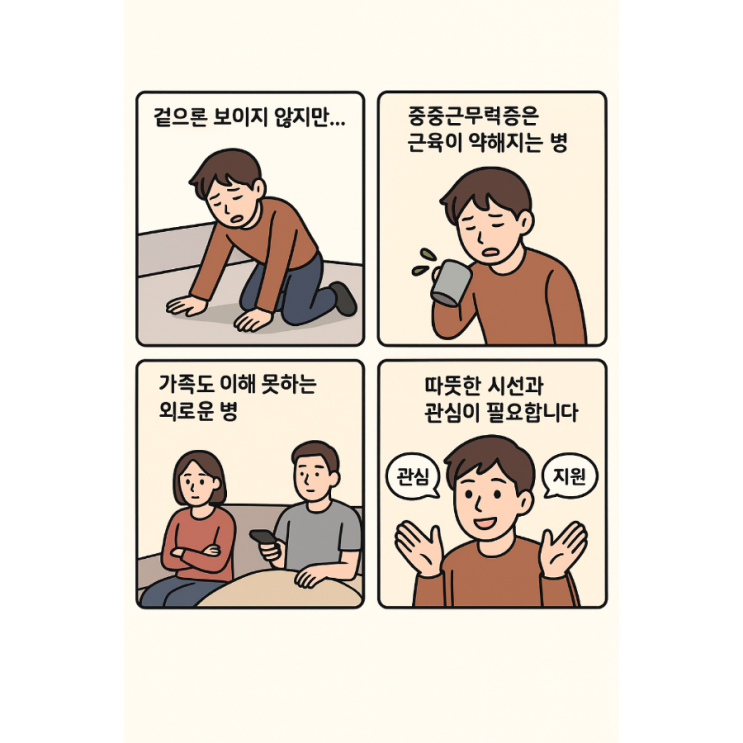   겉으로는 보이지 않는 병, 중증근무력증