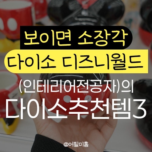  보이면 소장각 다이소 디즈니월드 추천템 3가지