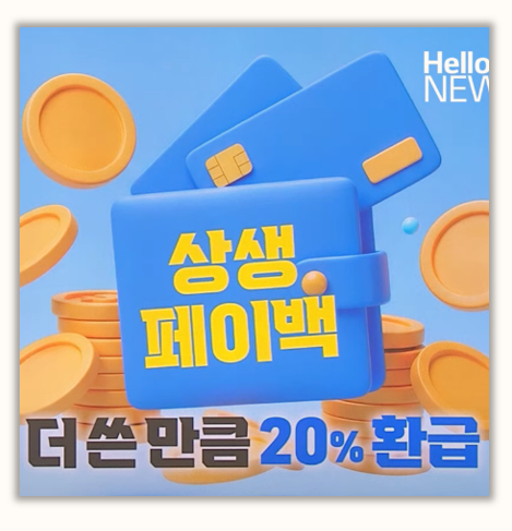  상생페이백 놓치면 손해 신청 조건 절차 홈페이지 정보 총정리