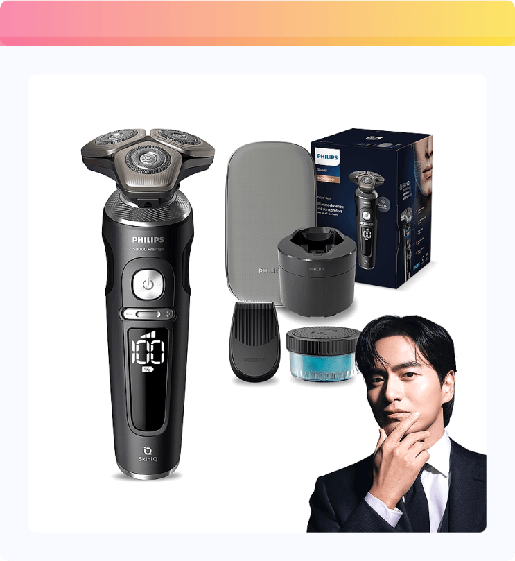  피부고민 끝! 필립스 SkinIQ 9000 프레스티지, 면도가 즐거워지는 마법?