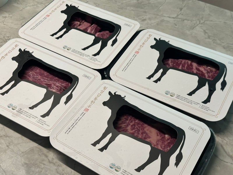 카카오톡 선물하기 횡성 감동한우 프리미엄 구이용 선물세트 720g 후기 (등심 안심 채끝살 부....