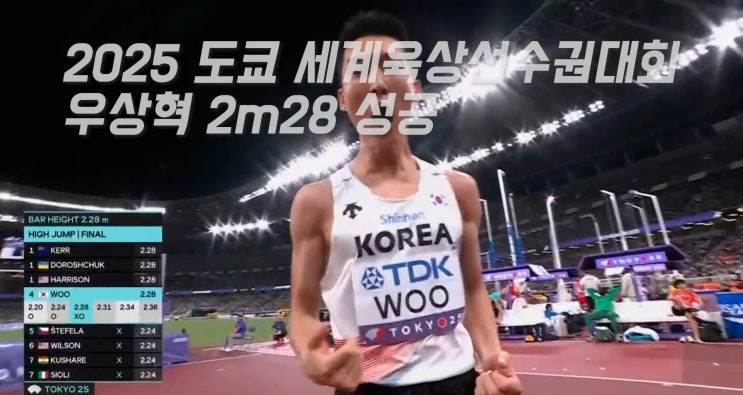 <b>우상혁 은메달</b> 획득 - 금메달 같은 은메달 [경기 영상 최초... 