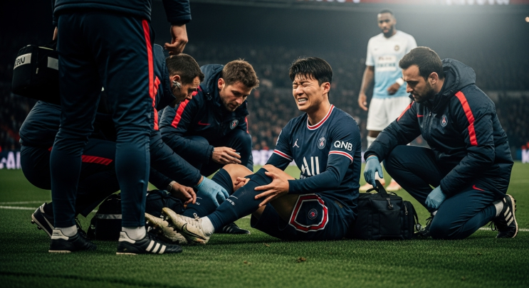 <b>이강인</b> 발목 부상 비상! PSG UCL... 타이밍' <b>홍명보호</b>까지... 