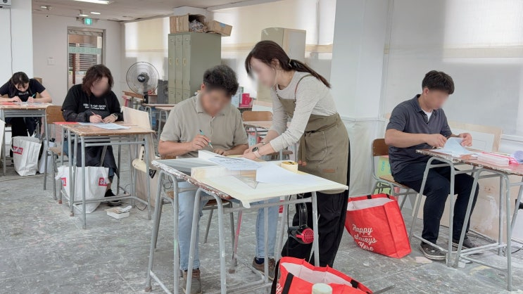  건축도장기능사 25년 3회차 시험 합격 후기, 실습 후기, 교육사진 (페인트 / 도장자격증)