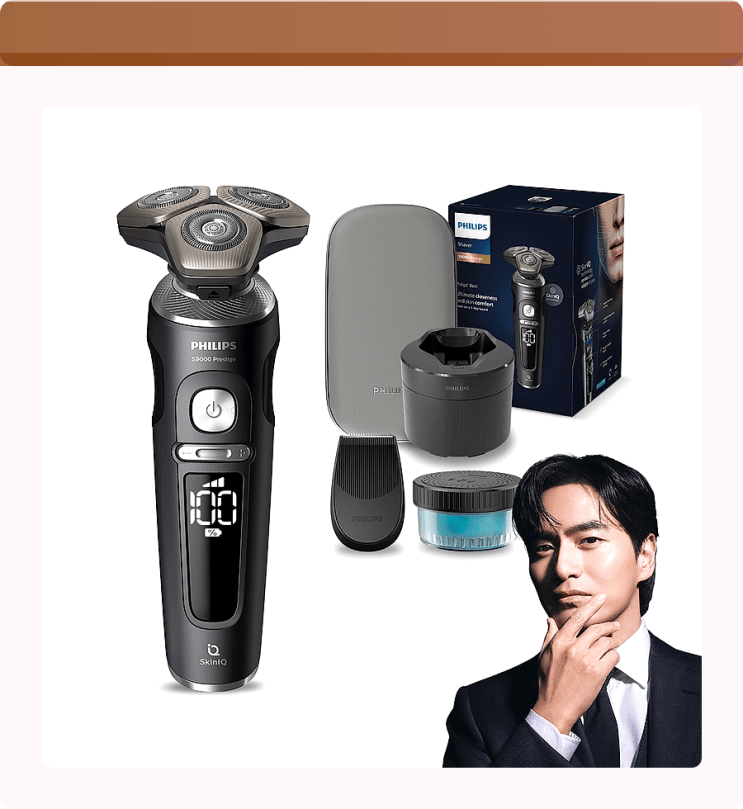  블랙매트 품격! 필립스 SkinIQ 9000 컴팩트, 52% 할인에 피부까지 챙기는 면도?