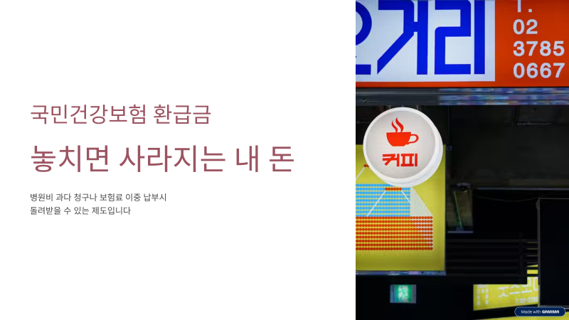 국민건강보험 환급금 지급 신청 날짜 시기 대상